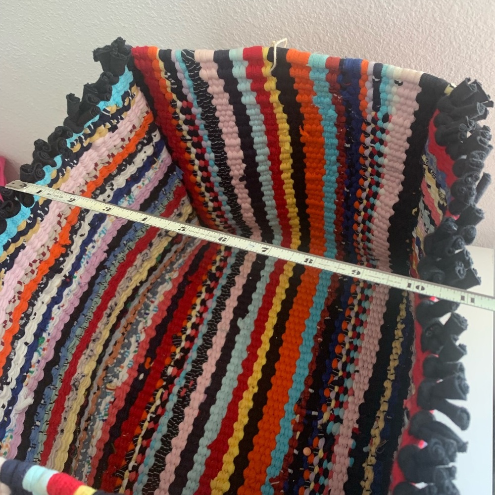 Beautiful Boho Large Rag Rug Storage Basket/Tote - Picture 10 of 10
